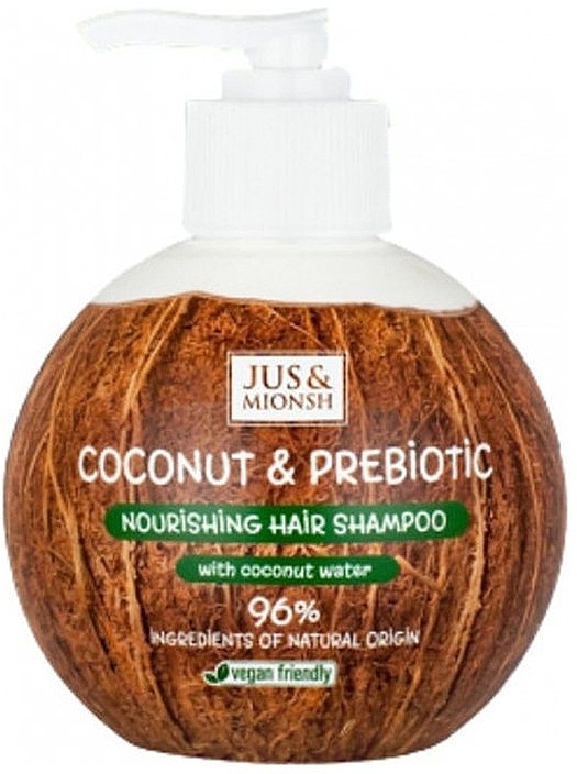 Шампунь для волосся - Jus & Mionsh Coconut & Prebiotic Nourishing Hair Shampoo — фото N1