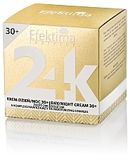 Парфумерія, косметика Крем для обличчя 30+ - Efektima Instytut 24K Gold & Moisturizing Complex Day/Night Cream 30+
