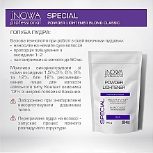 УЦЕНКА Осветляющая пудра с антижелтым эффектом, синяя - JNOWA Professional Blond Classic * — фото N3