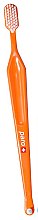 Зубная щетка, с монопучковой насадкой (полиэтиленовая упаковка), оранжевая - Paro Swiss M39 Toothbrush — фото N2
