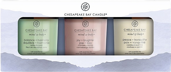 Набор - Chesapeake Bay Candle Wellness Gift Set (candle/3x96g) — фото N1