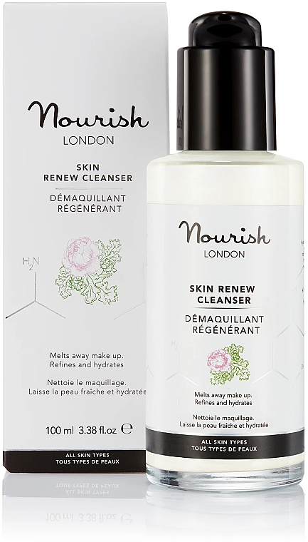 Очищувальний крем для обличчя - Nourish London Skin Renew Cleanser — фото N2
