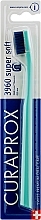 Парфумерія, косметика Зубна щітка CS 3960 "Super Soft", D 0,12 мм, бірюзова, синя щетина - Curaprox