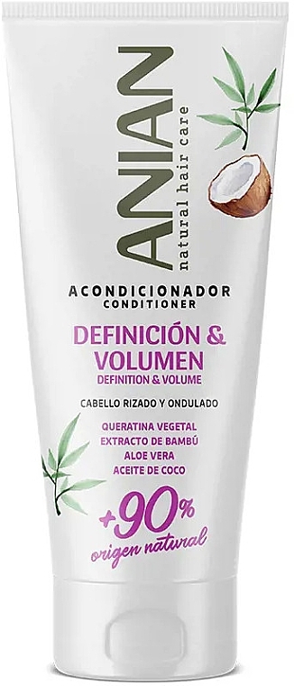 Кондиционер для волос с растительным кератином - Anian Definition & Volume Vegetable Keratin Conditioner — фото N1