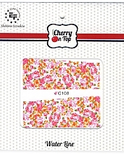 Парфумерія, косметика Наклейки для нігтів водні, C108 - Euro Fashion Cherry On Top Water Line