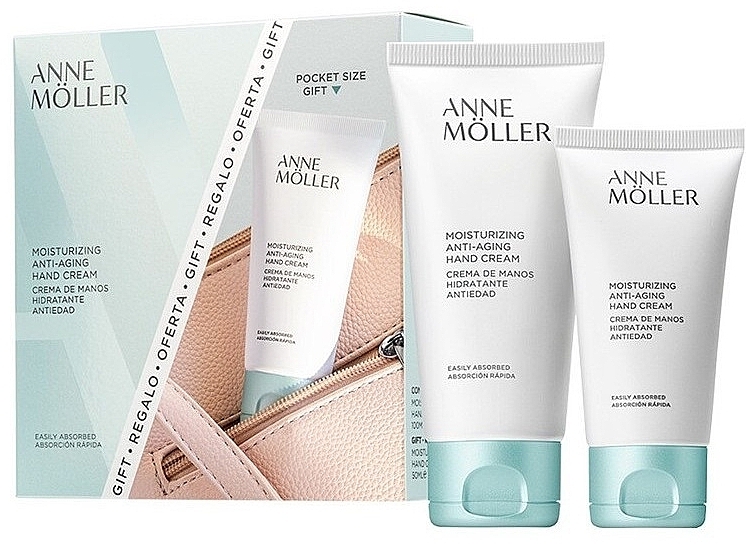 Набор - Anne Moller Moisturizing Anti Aging Hand Cream (h/cr/100ml + h/cr/50ml) — фото N1