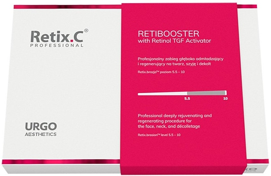 Набір для омолоджувальної процедури з ретинолом - Retix.C Retibooster with Retinol TGF Activator (serum/5x2ml + activ/5x2,5ml + cr/50ml + jar/5 pcs) — фото N1