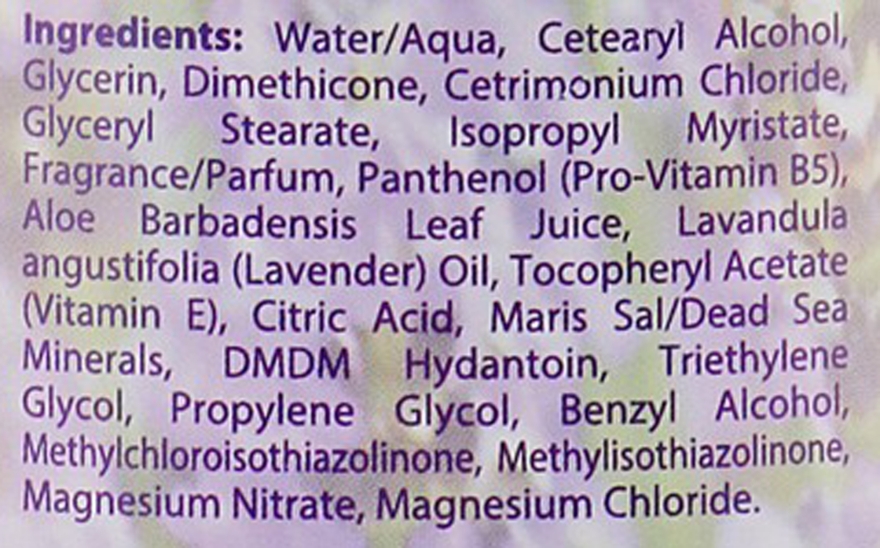 Кондиционер с минералами Мертвого моря и маслом лаванды - Dead Sea Collection Lavender Mineral Conditioner — фото N3