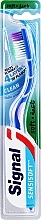 Парфумерія, косметика М'яка зубна щітка, синя з бузковим - Signal Sensisoft Clean Soft