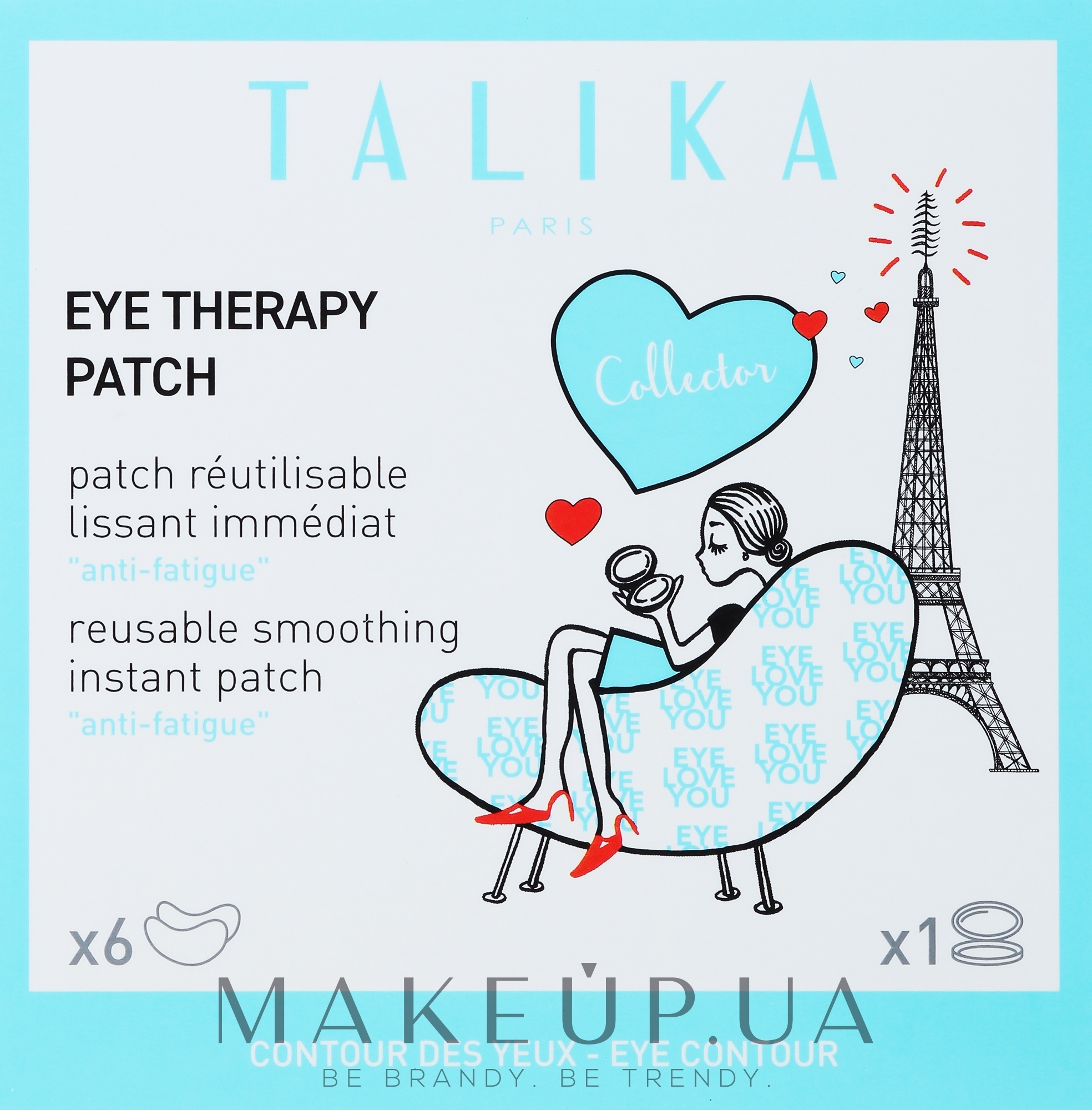Маска-пластир для контуру очей відновлююча - Talika Eye Therapy Patch — фото 6шт