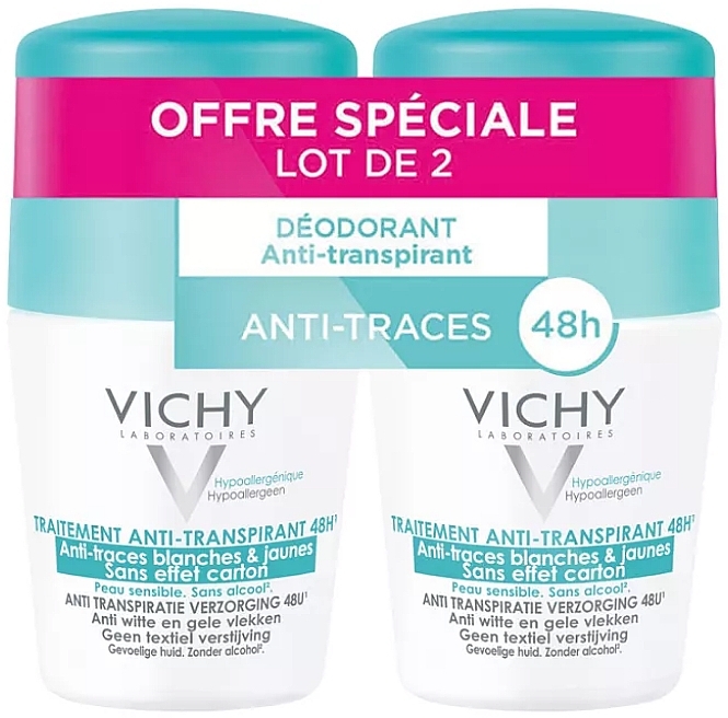 Шариковый дезодорант, 2 шт. - Vichy Anti-Transpirant 48H2 — фото N1