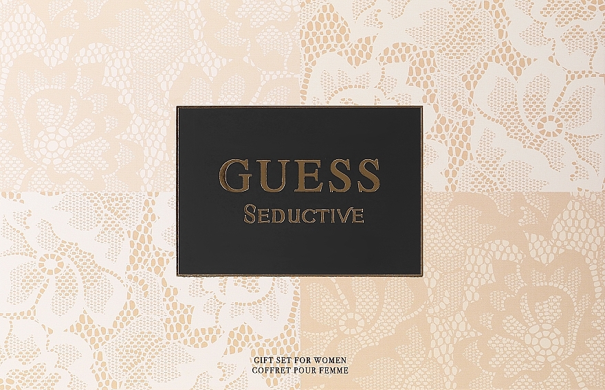 Guess Seductive - Набор (edt/75ml + edt/15ml + b/lot/100ml + cosmetic bag/1pc) — фото N3