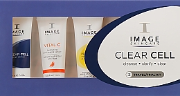 Духи, Парфюмерия, косметика Набор - Image Skincare Clear Cell ( f/cr/7g + cleanser/7.4ml + emulsion/7.4ml + f/mask/7g + ser/7.4ml)