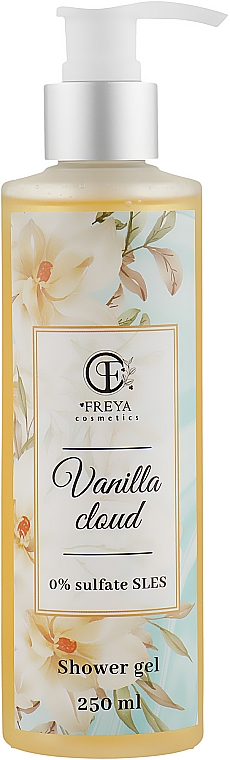 Безсульфатний гель для душу - Freya Cosmetics Vanilla Cloud Shower Gel — фото N1
