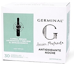 Антиоксидантные ночные ампулы для лица - Germinal Antioxidante Night Ampoules  — фото N1