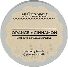 Масажна свічка "Апельсин і кориця" - Pauline's Candle Orange & Cinnamon Manicure & Massage Candle — фото N3