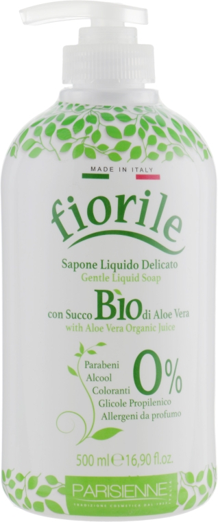 Жидкое мыло "Алоэ Вера" - Parisienne Italia Fiorile BIO Aloe Vera Liquid Soap — фото N1