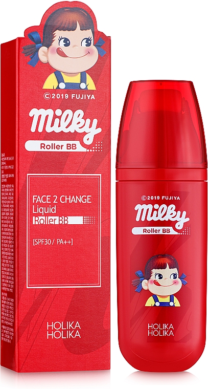 Жидкий ВВ-крем для лица - Holika Holika Milky Face 2 Change Liquid Roller — фото N2