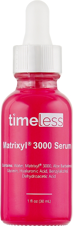 Антивікова сироватка для обличчя - Timeless Skin Care Serum Matrixyl 3000 + Hyaluronic Acid