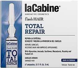 Ампула для волосся "Повне відновлення" - La Cabine Flash Hair Total Repair — фото N1