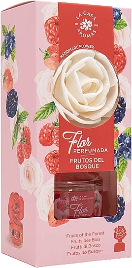 Аромадифузор у вигляді квітки "Лісові ягоди" - La Casa De Los Aromas Reed Diffuser Fruits Of The Forest — фото N3