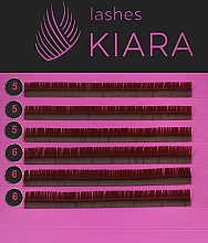 Ресницы для наращивания B 0,07 (5-6 mm) - Kiara Lashes — фото N1