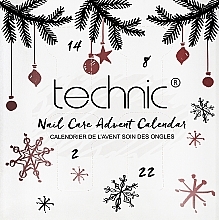 Набір "Адвент-календар", 26 продуктів - Technic Cosmetics Nail Care Advent Calendar — фото N1