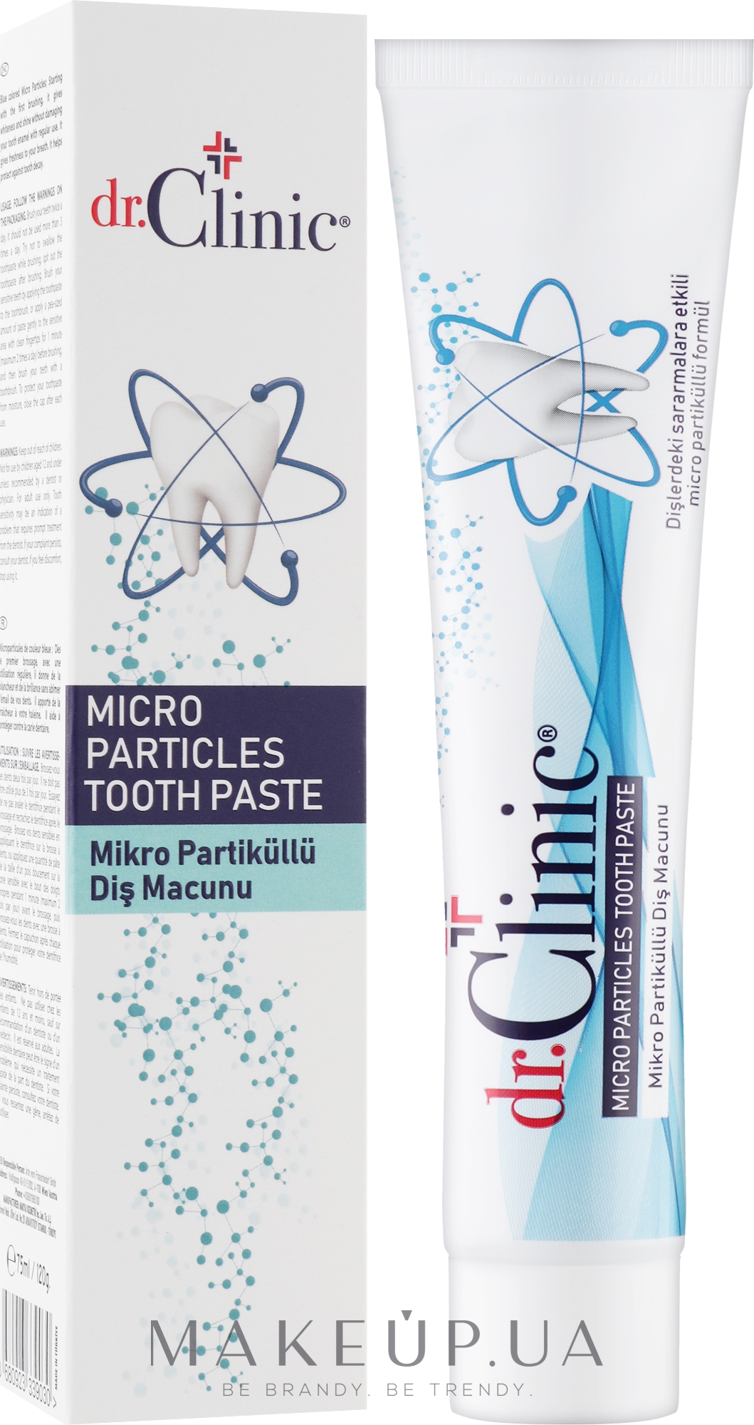 Відбілювальна зубна паста з мікрочастинками - Dr. Clinic Micro Particles Toothpaste — фото 120g