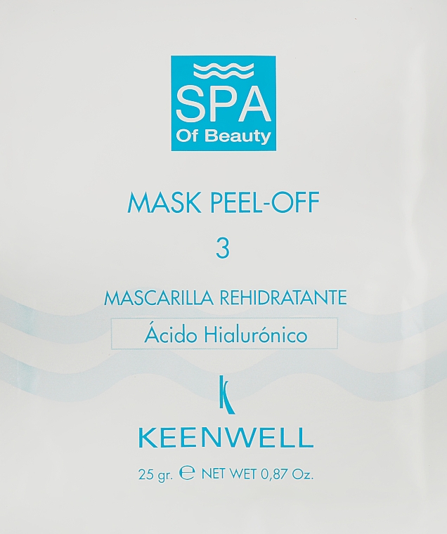 Суперзволожувальна СПА-маска № 3 - Keenwell SPA of Beauty-Mask Peel-Off 3 — фото N1