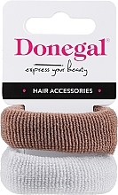 Духи, Парфюмерия, косметика Резинки для волос FA-5642, серая + коричневая - Donegal