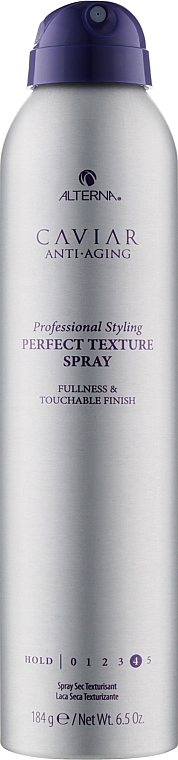 Сухой спрей для придания волосам объема - Alterna Caviar Anti-Aging Perfect Texture Finishing Spray — фото N1