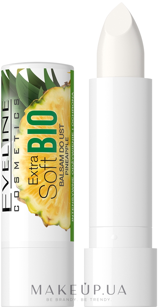Бальзам для губ "Ананас" - Eveline Cosmetics Extra Soft Bio Ananas Lip Balm — фото 4g