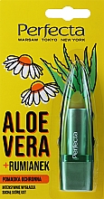 Захисна гігієнічна помада для губ "Алое вера й ромашка" - Perfecta Aloe Vera + Chamomile — фото N1