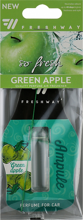 Ароматизатор для автомобіля "Green Apple" - Fresh Way So Fresh — фото N1