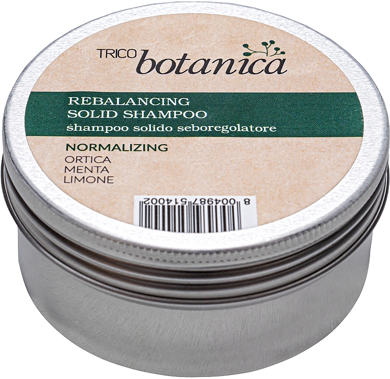 Твердий шампунь для волосся, для контролю шкірного сала - Trico Botanica Rebelencing Solid Shampoo Normalizing — фото N2