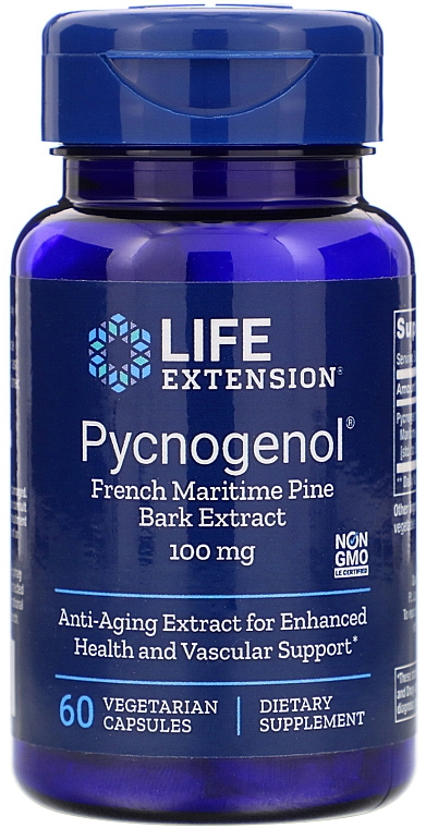 Пищевая добавка "Экстракт пикногенола" - Life Extension Pycnogenol — фото N1