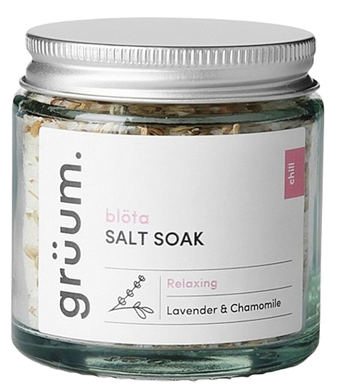 Сіль для ванн з лавандою та ромашкою - Gruum Salt Soak Lavender And Chamomile — фото N1