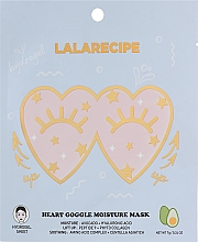 Гидрогелевая маска для кожи вокруг глаз - Lalarecipe Heart Goggle Moisture Mask — фото N1