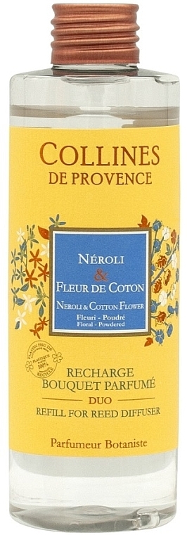 Аромадифузор "Неролі та квіти бавовни" - Collines De Provence Neroli & Cotton Flower (змінний блок) — фото N1