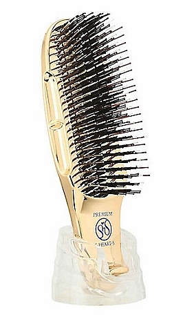 Массажная щетка для волос с укороченной ручкой в футляре - S-Heart-S Scalp Brush World — фото N1