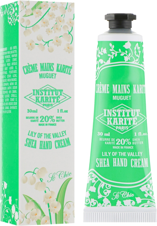 Крем для рук - Institut Karite Shea Hand Cream So Chic Lily Of The Valley — фото N1