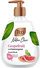 Жидкое мыло "Грейпфрут и лемонграсс" - Teo Nature Elixir Pink Grapefruit And Lemongrass Hand Wash — фото N1