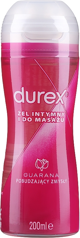 Интимный гель-смазка с массажным аппликатором "Гуарана" - Durex Play Massage 2 in 1 Sensual
