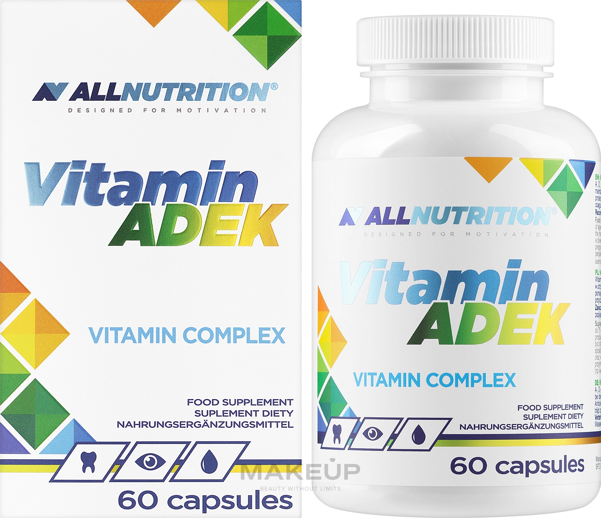 Харчова добавка "Вітаміни АДЕК" - Allnutrition Vitamin ADEK — фото 60шт