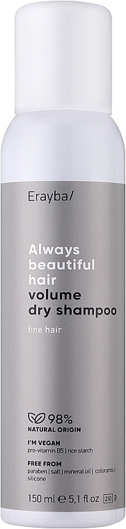 Сухий шампунь для об'єму волосся - Erayba ABH Volume Dry Shampoo — фото N1