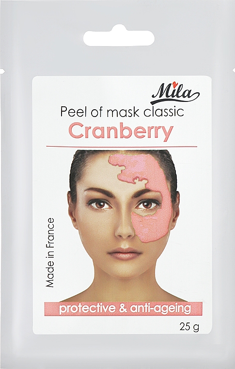 Маска альгінатна класична порошкова "Журавлина" - Mila Mask Peel Off Cranberry Protective & Anti-Ageing — фото N1