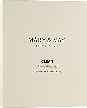 Духи, Парфюмерия, косметика Набор - Mary & May Clean Skin Care Gift Set (f/toner/120ml + f/lot/120ml)
