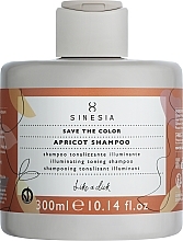 Тонувальний шампунь для волосся "Абрикос" з ефектом блиску - Sinesia Save The Color Apricot Shampoo — фото N1