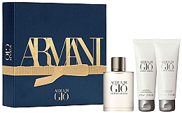 Духи, Парфюмерия, косметика Giorgio Armani Acqua di Gio Pour Homme - Набор (edt/50ml + sh/gel/75ml + a/sh/balm/75ml)