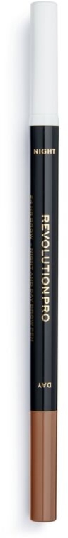 Олівець для брів 2 в 1 - Makeup Revolution Pro 24hr Day&Night Brow Pen — фото N1